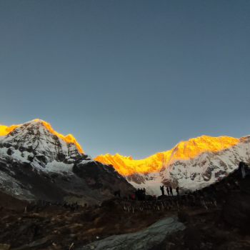 Morning View from Annapurna Base Camp ( 4130m )